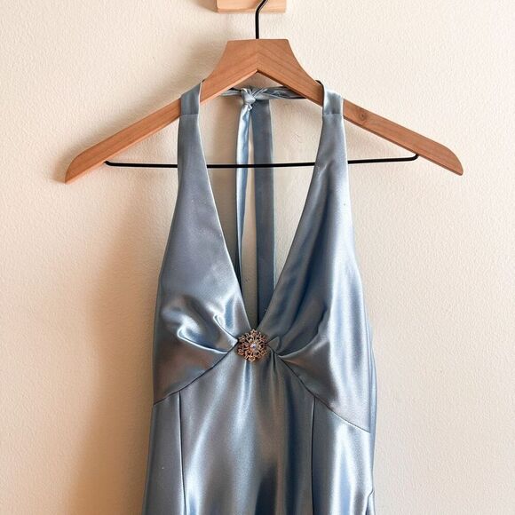 Vintage Jessica McClintock x Gunne Sax Satin Gown Size 5/6 - Picture 5 of 8